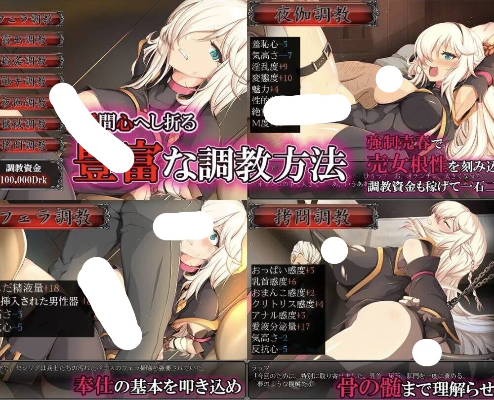 图片[4]-【SLGAI汉化】[PC+安卓joi]奴剑客塞西莉亚雌豚性奴隷剣士セシリア-七宝社